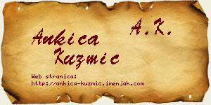 Ankica Kuzmić vizit kartica